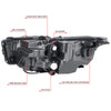 LED DRL Projector Headlight (Right) <br>14-17 Infiniti Q50