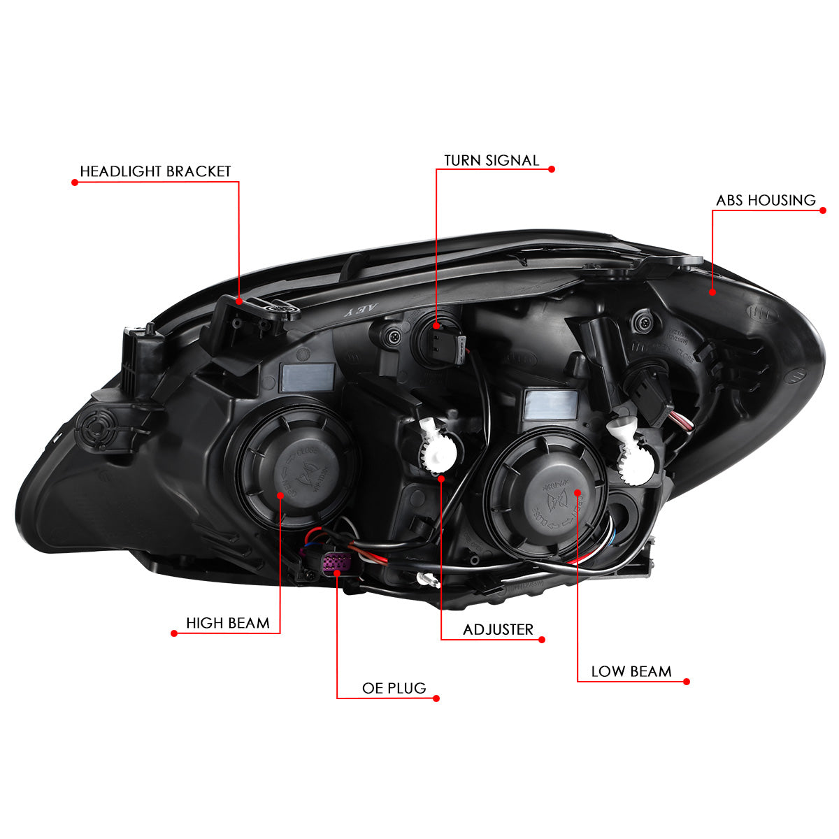 Factory Style Projector Headlight (Right) <br>13-16 Buick Encore