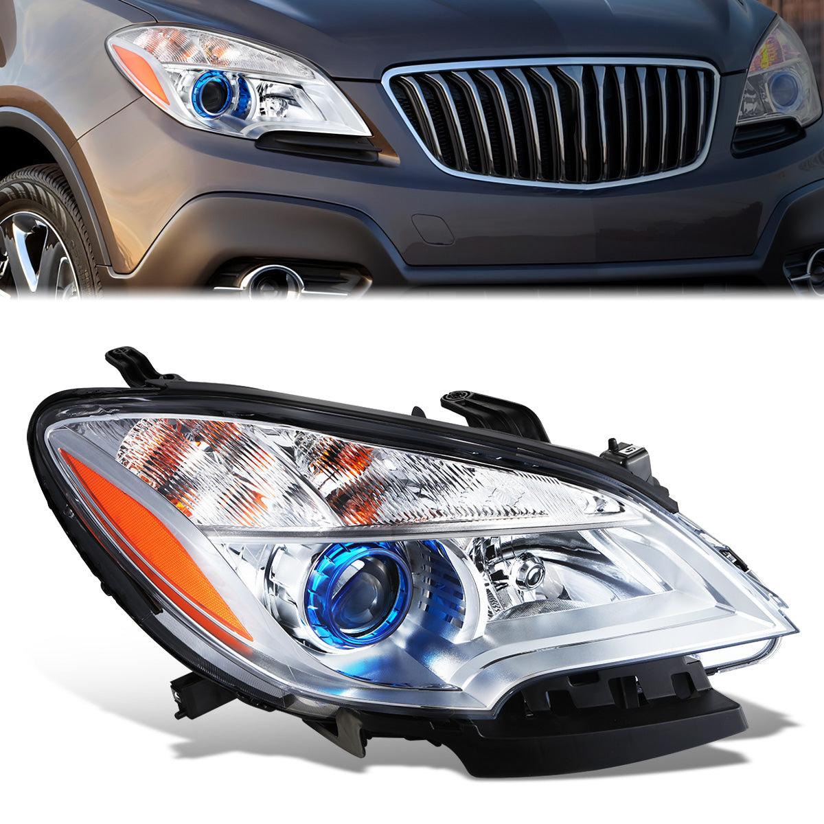 Factory Style Projector Headlight (Right) <br>13-16 Buick Encore