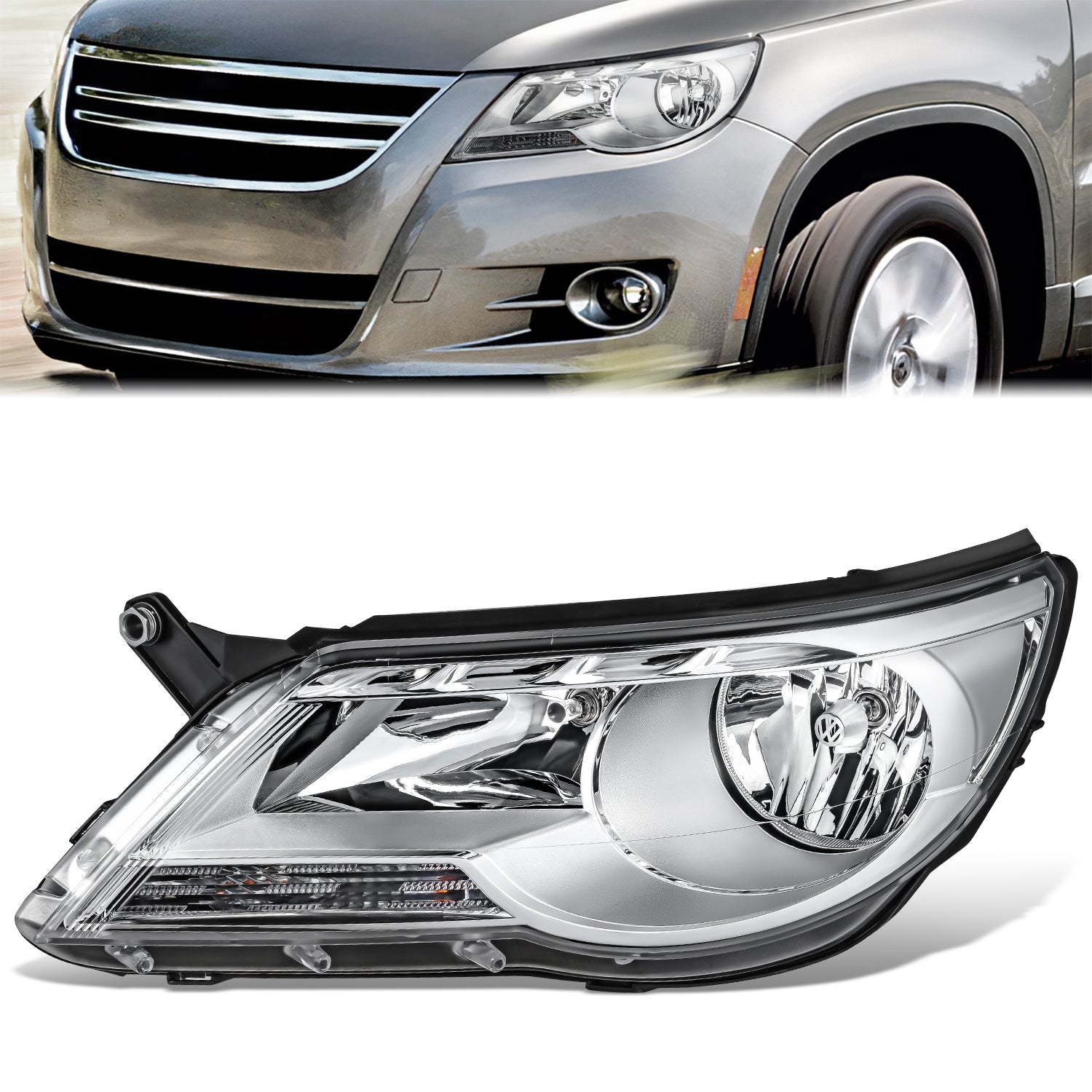 Factory Style Headlight (Left) <br>09-11 Volkswagen Tiguan