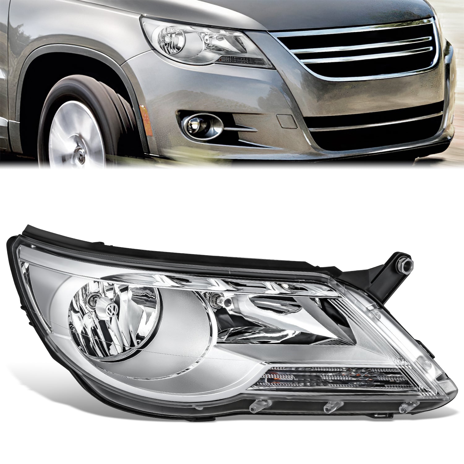 Factory Style Headlight (Right) <br>09-11 Volkswagen Tiguan