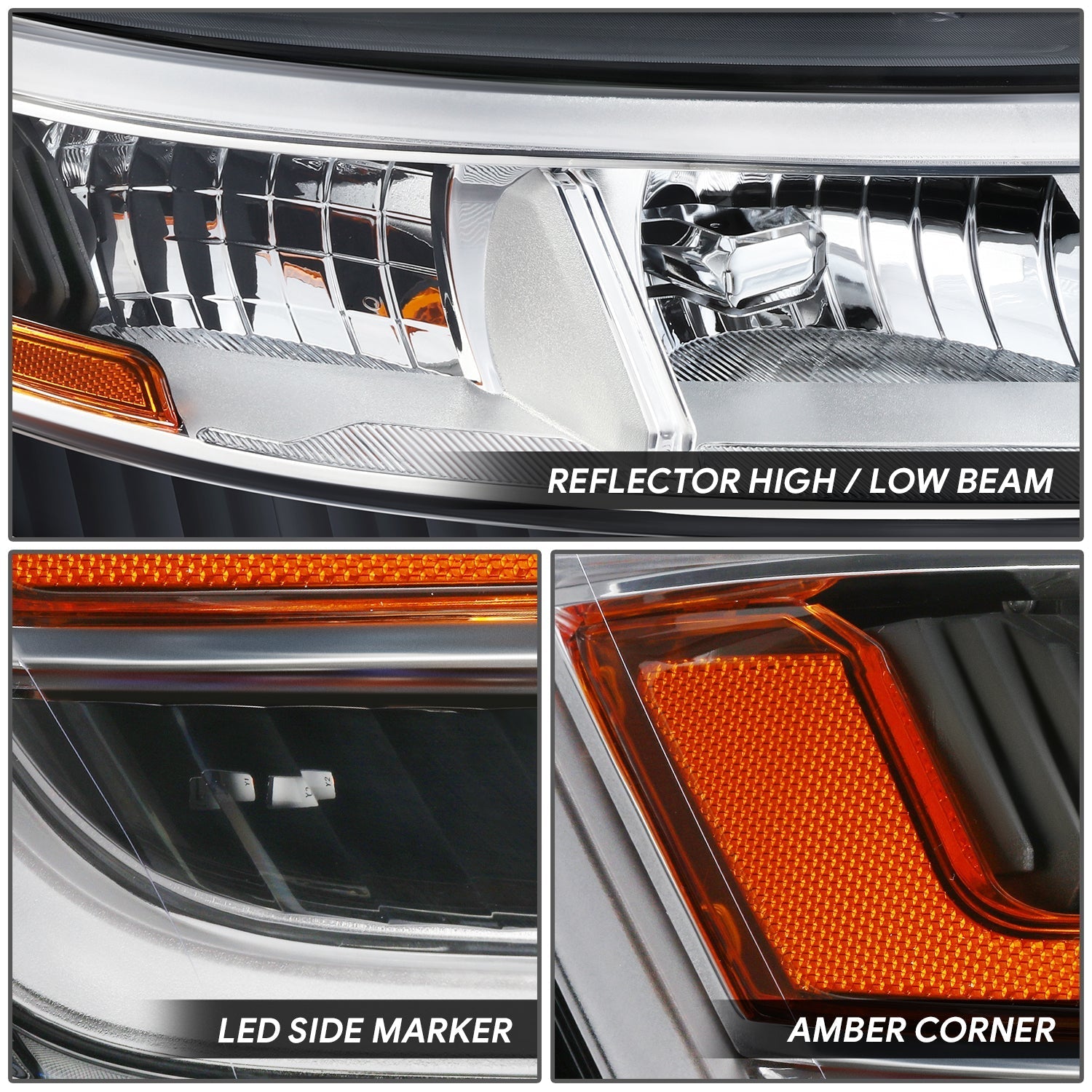 LED DRL Headlight (Right) <br>16-18 Ford Explorer