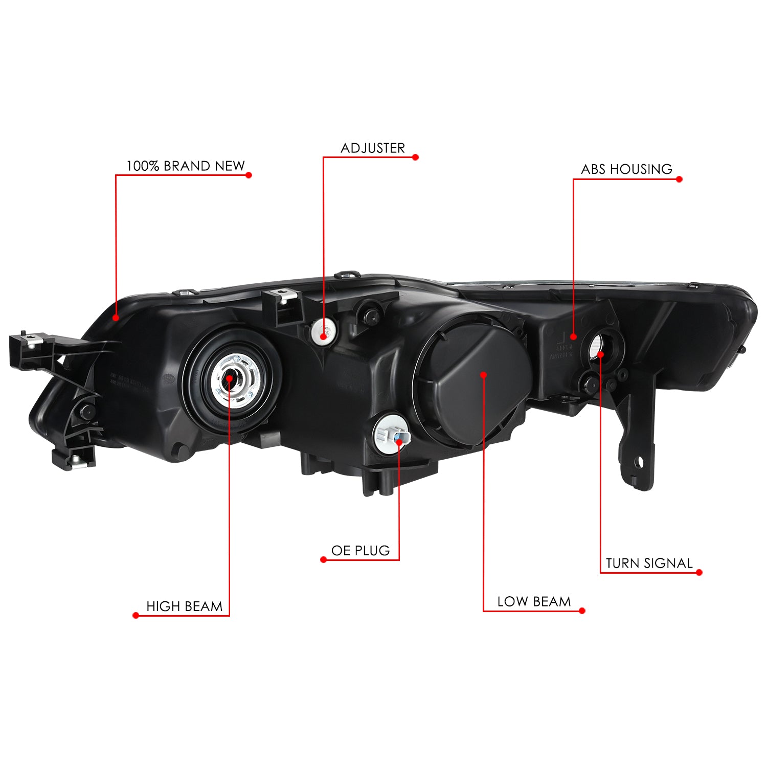 Factory Style Projector Headlight (Right) <br>07-08 Acura TL Type S