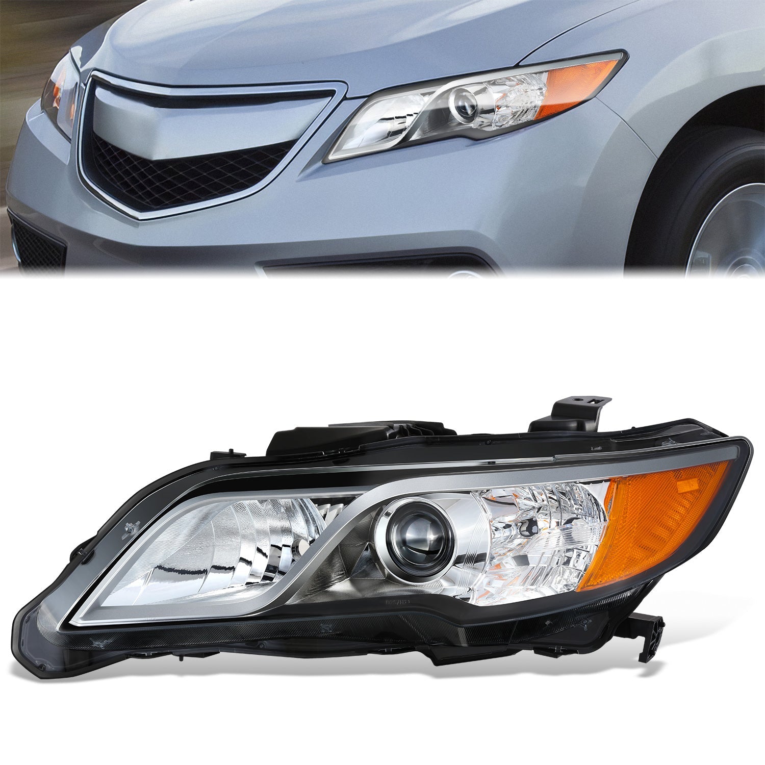 Factory Style Projector Headlight (Left) <br>13-15 Acura RDX