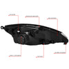 Factory Style Headlight (Left) <br>03-04 Ford Focus