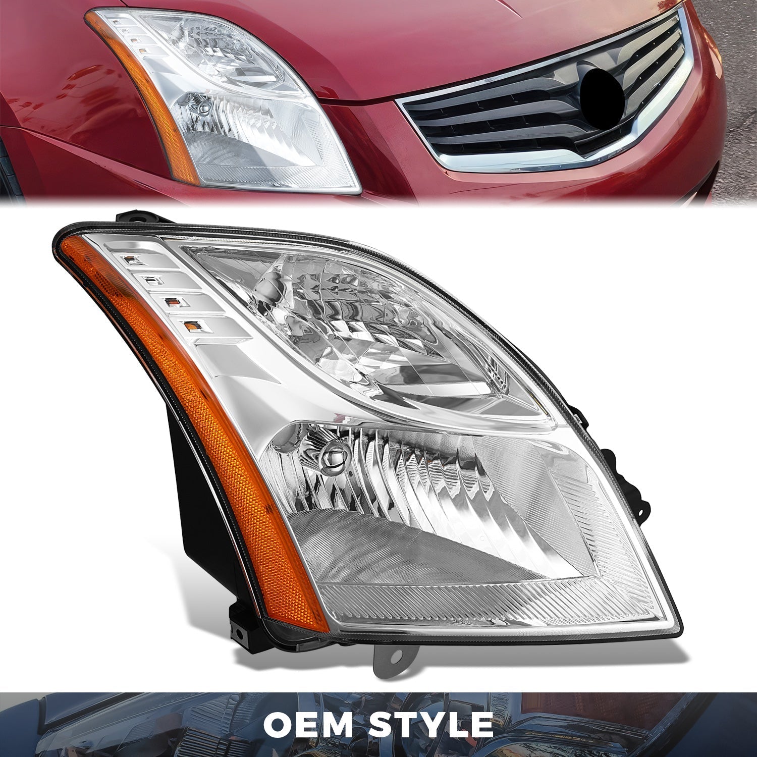 Factory Style Headlight (Right) <br> 10-12 Nissan Sentra