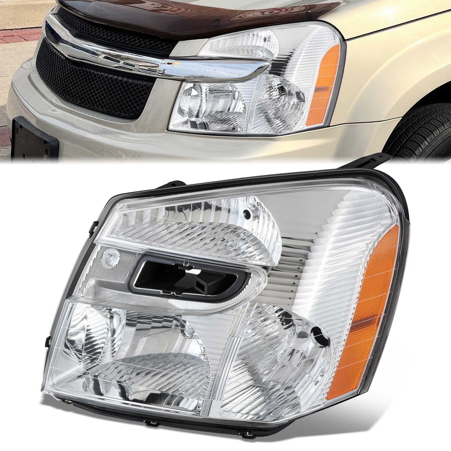 Factory Style Headlight (Left) <br>05-09 Chevy Equinox