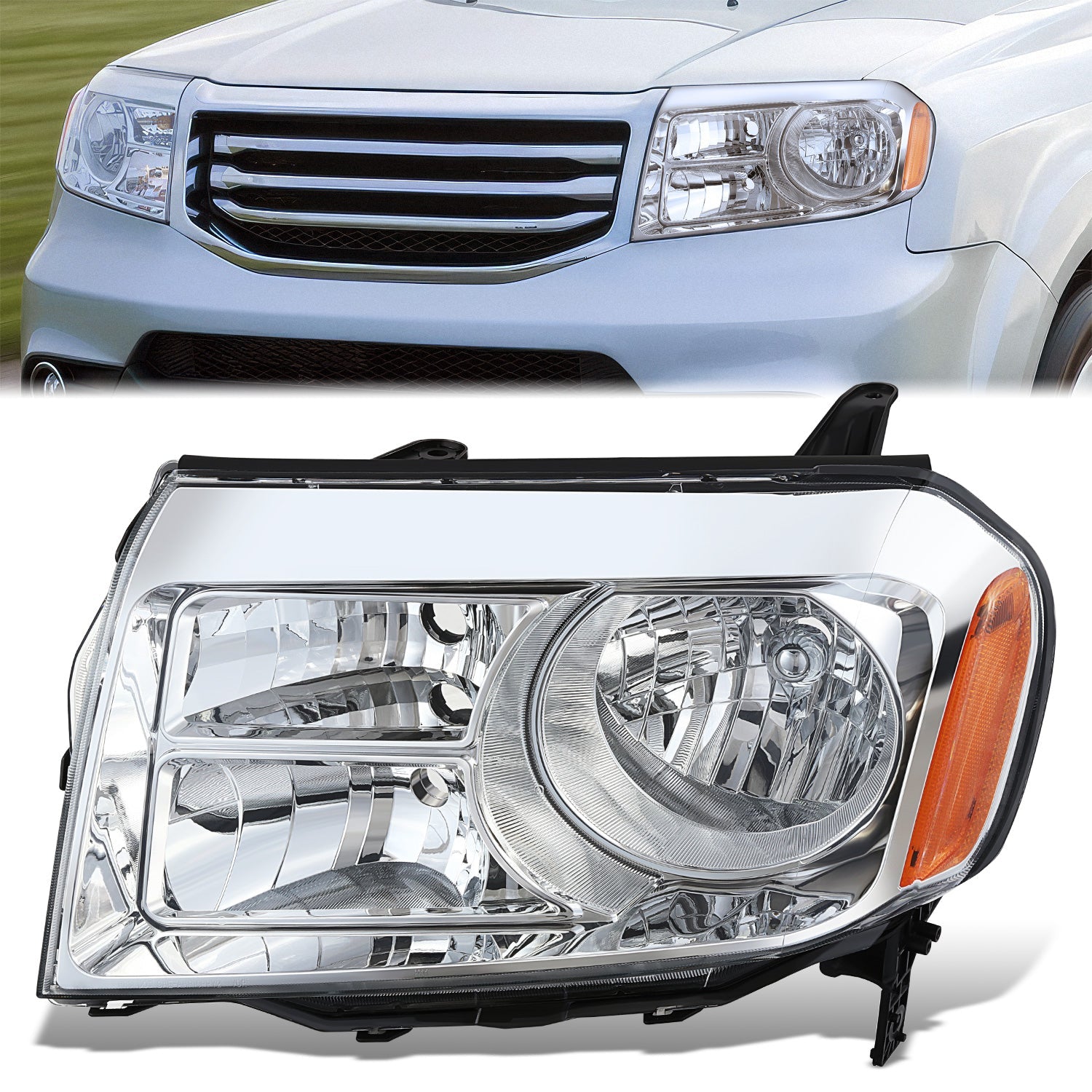 Factory Style Headlight (Left) <br>12-15 Honda Pilot