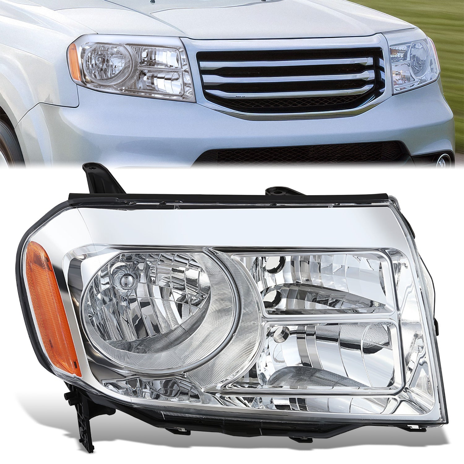 Factory Style Headlight (Right) <br>12-15 Honda Pilot