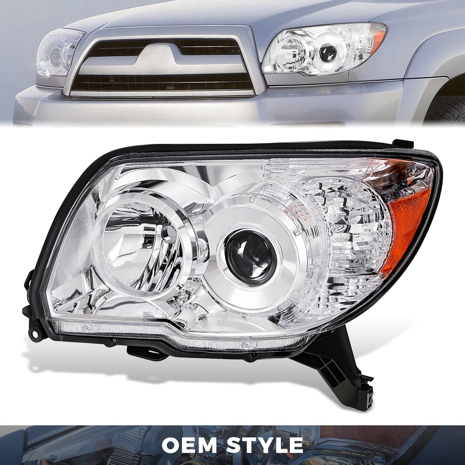 Factory Style Projector Headlight (Left) <br> 06-09 Toyota 4Runner