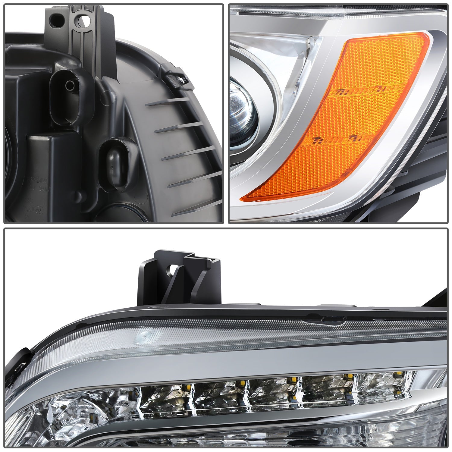 LED DRL Projector Headlight (Left) <br>11-14 Chrysler 300