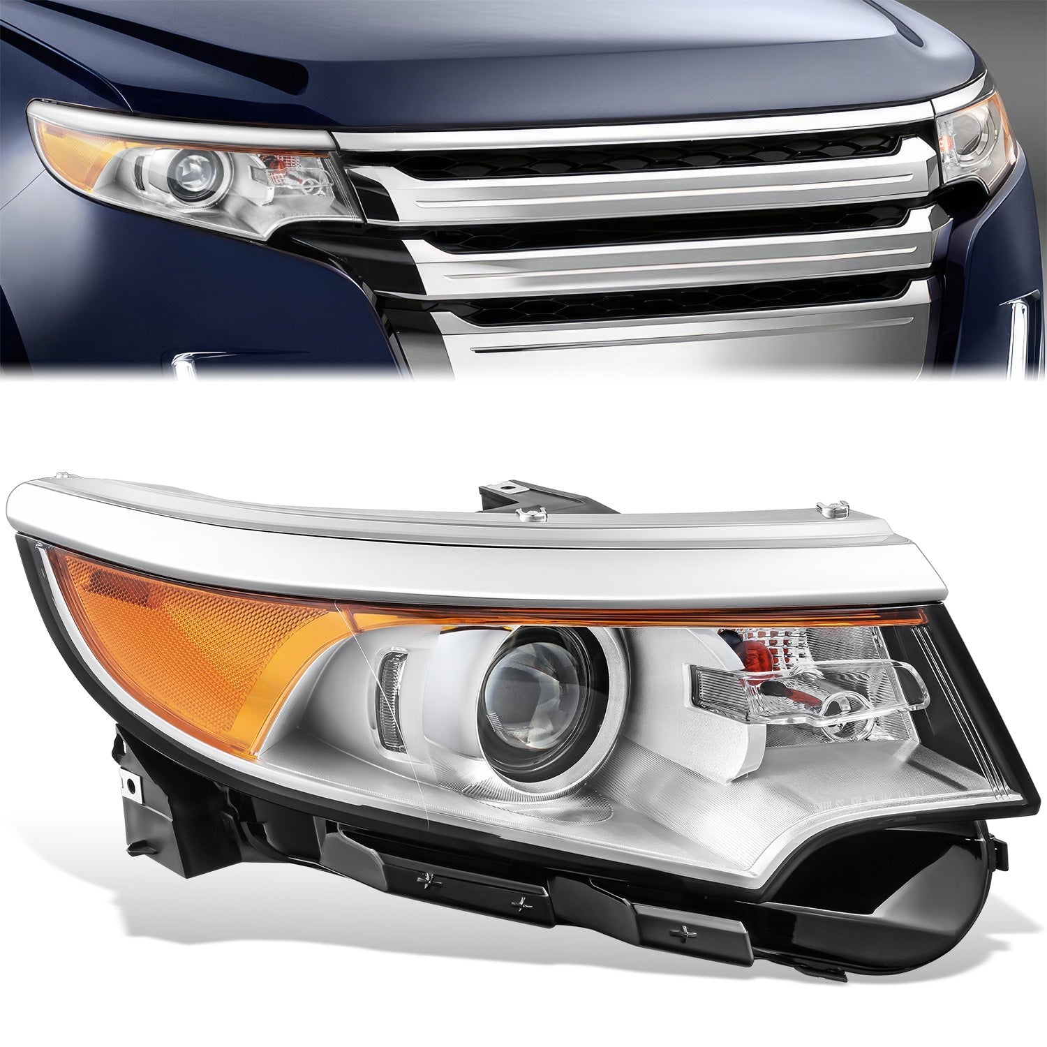 Factory Style Projector Headlight (Right) <br>11-14 Ford Edge SE SEL Limited