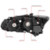 LED DRL Projector Headlight (Right) <br>11-17 Lexus CT200H