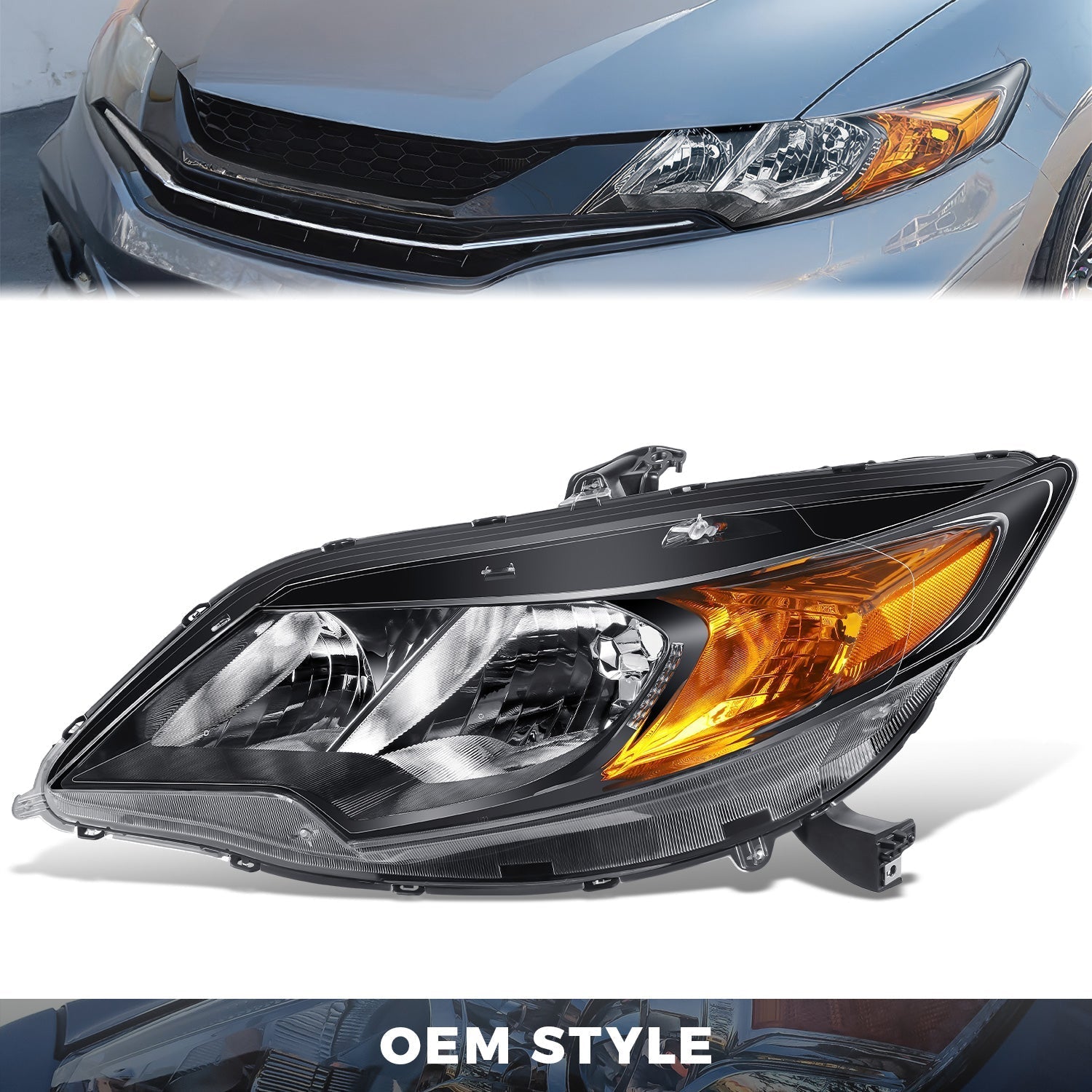 Factory Style Headlight (Left) <br>14-15 Honda Civic Coupe