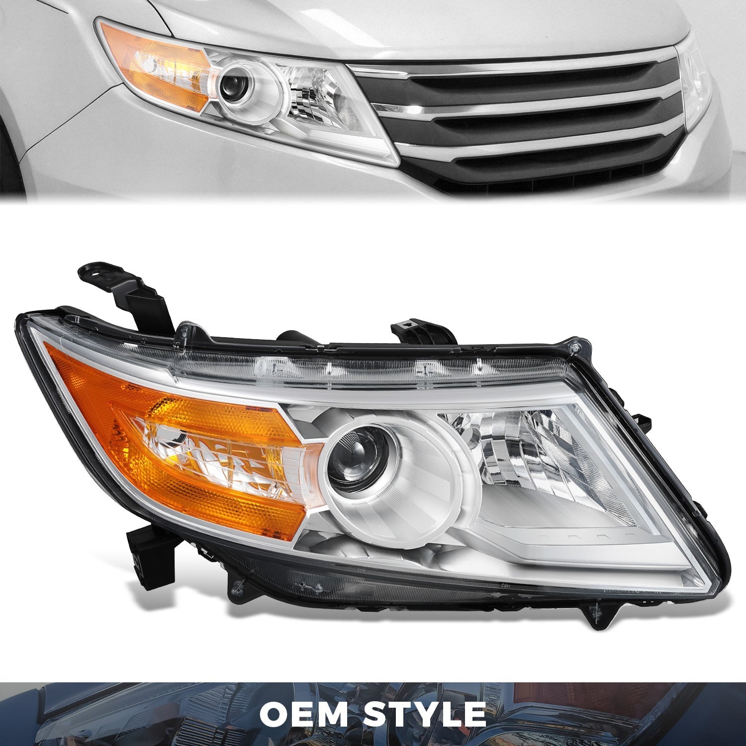 Factory Style Projector Headlight (Right) <br>11-13 Honda Odyssey