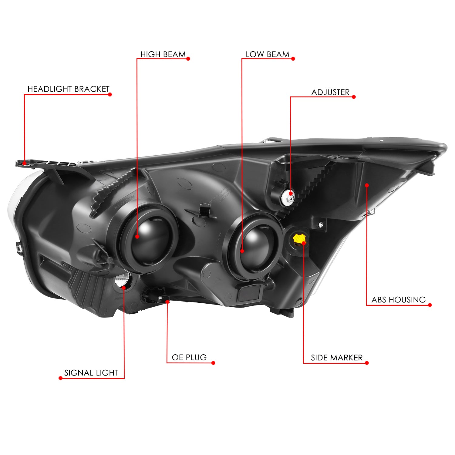 Factory Style Headlight (Right) <br> 15-23 Ford Transit 150, 250, 350