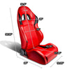 PVC Leather Racing Seat w/Universal Slider