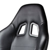 Left / Driver Side Reclinable Carbon Fiber Pattern PVC Leather Racing Seat w/Universal Slider