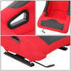 Woven Fabric Vinyl Bolsters Racing Seat<BR>21.5 X 22 X 36 In. Overall Dimensions