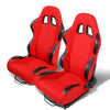 Racing Seats - Reclinable - Woven Fabric - Type-R - Pair