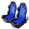 Racing Seats - Reclinable - PVC Leather - Pair