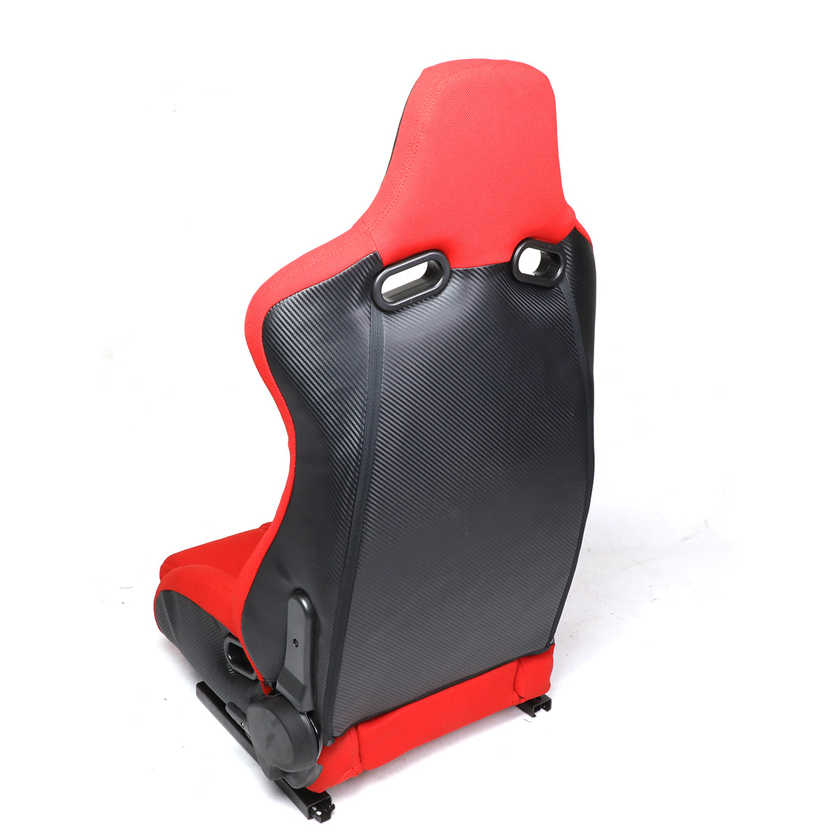 Racing Seats - Reclinable - Leather High Head - Carbon Fiber Design - Pair