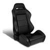 Left / Driver Side Type-R Reclinable Real Leather Racing Seat w/Universal Slider