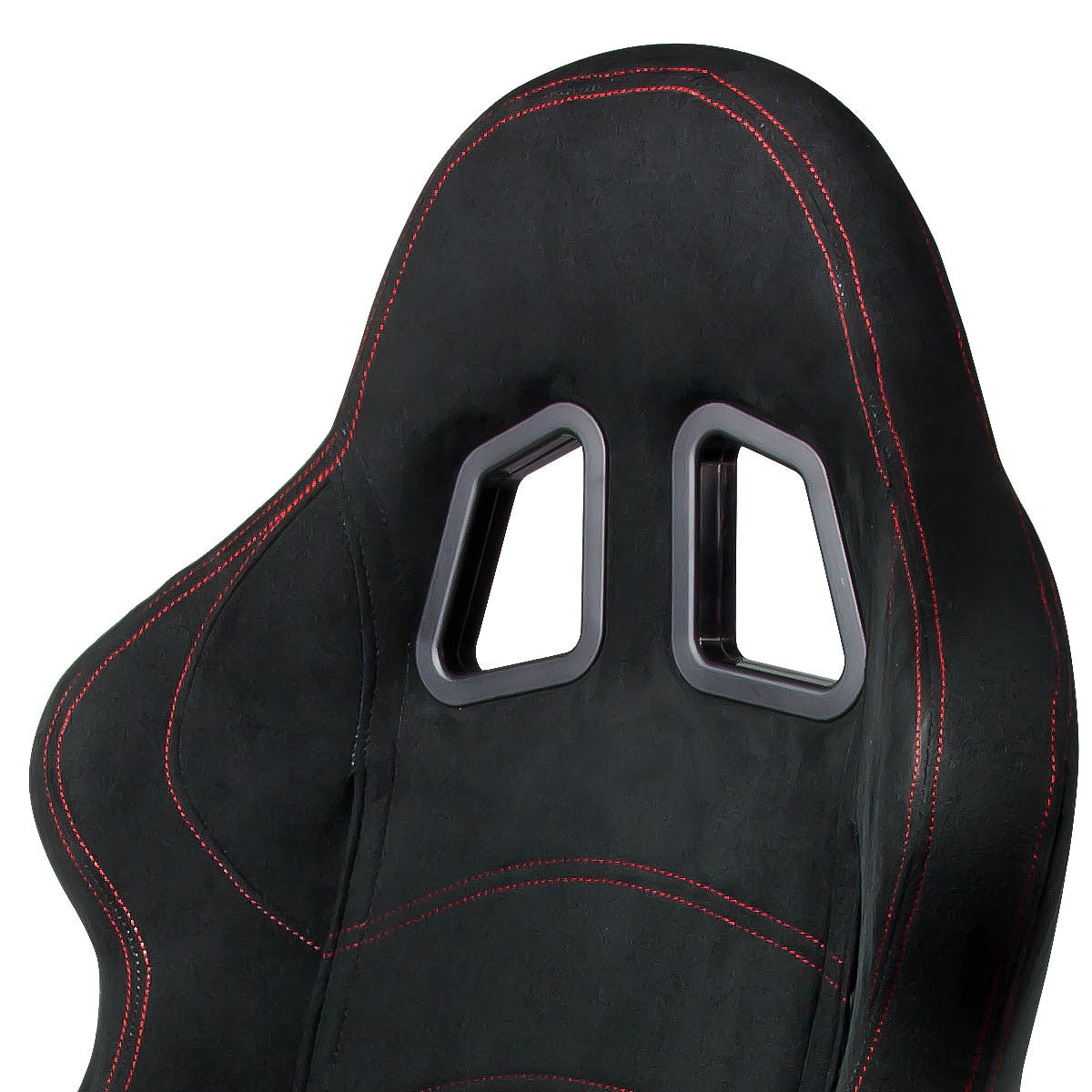 Left / Driver Side Reclinable Suede Leather Racing Seat w/Universal Slider