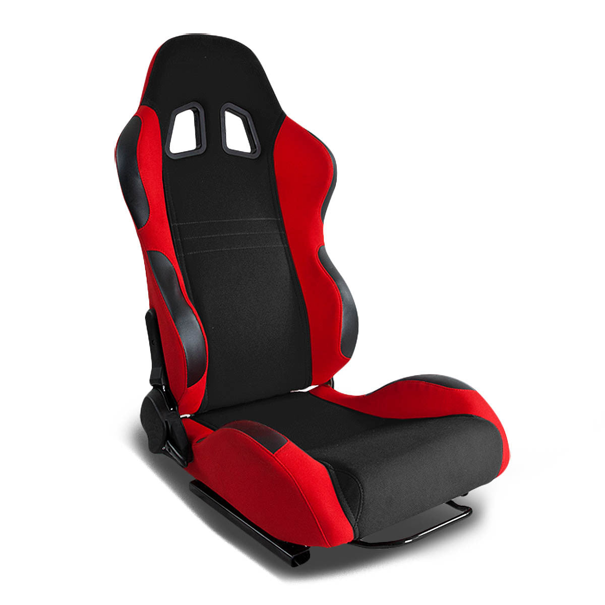 Reclinable Fabric Cloth+Leather Racing Seat