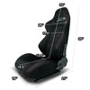 D-Motoring - Racing Seat - Reclinable - Type-R - Left - 4