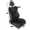 Left / Driver Side Reclinable PVC Leather Racing Seat w/Slider