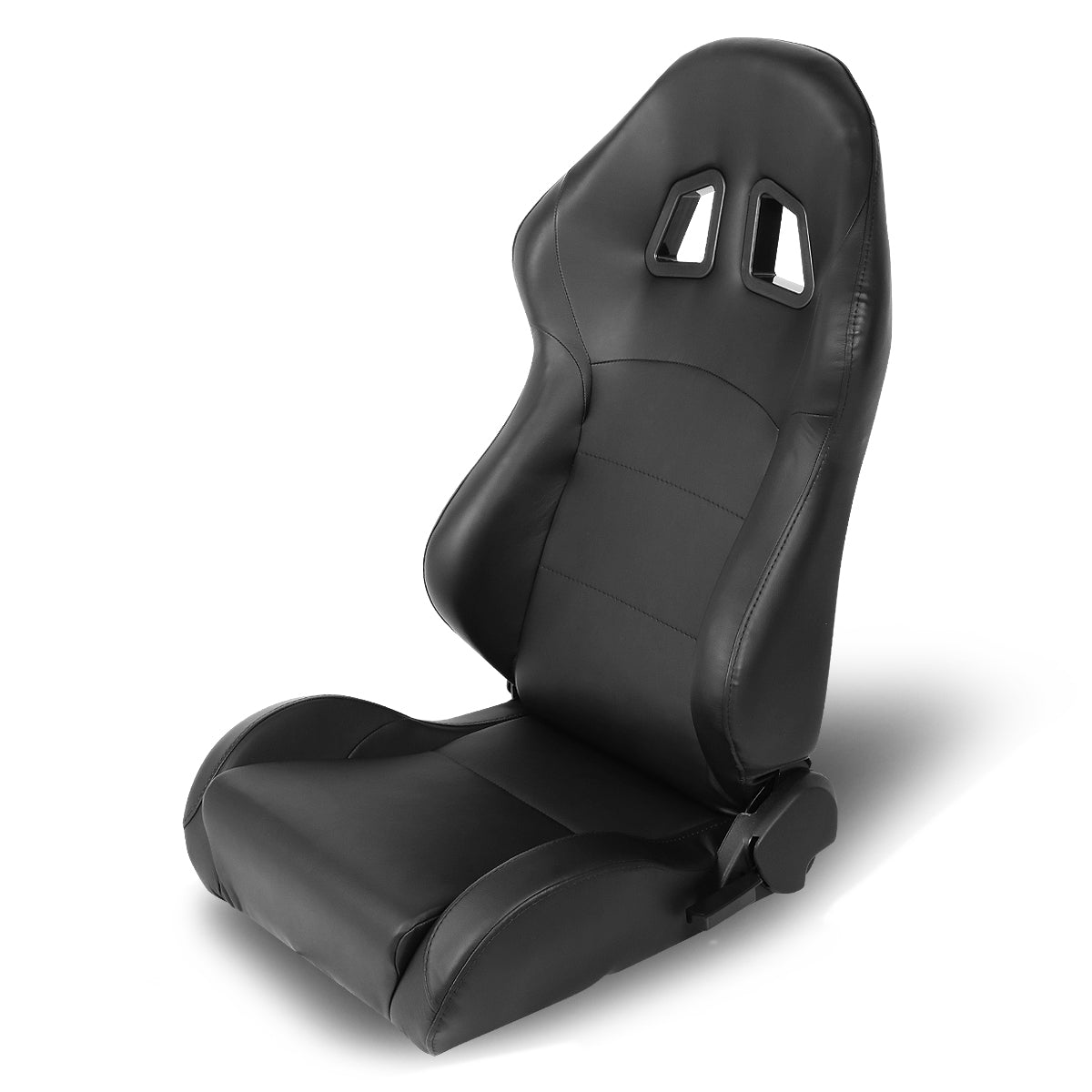 Left / Driver Side Reclinable PVC Leather Racing Seat