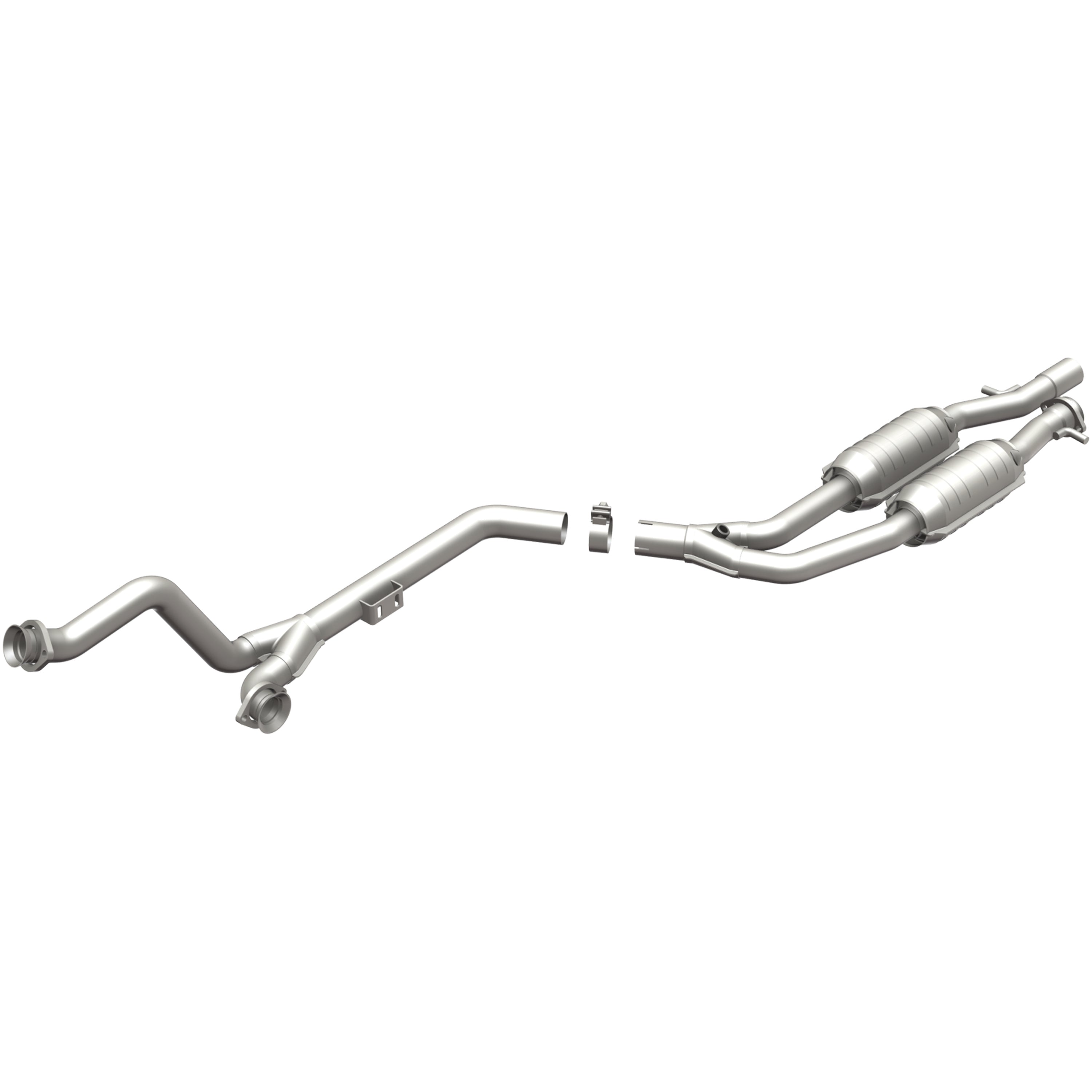 Standard Grade Federal / EPA Compliant Direct-Fit Catalytic Converter <br>92-93 Mercedes-Benz 400E, 1992 400SE, 1993 400SEL 4.2L